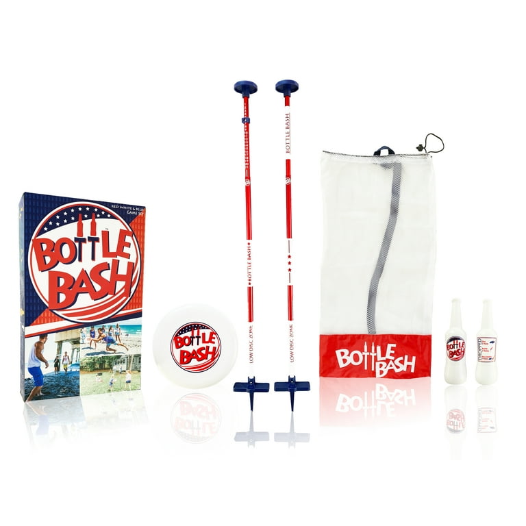Poleish Sports Bottle Bash Red White And Blue Game Set Walmart Com