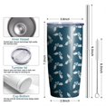 thumbnail image 6 of Christmas 20oz Stainless Steel Mobile Tumbler – Vacuum Insulated Coffee Mug with Lid, Spill-Proof Travel Cup for Hot & Cold Drinks, 6 of 7
