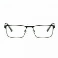 thumbnail image 3 of GJX 3 Pairs of Mens Classic HD Rectangle Reading Glasses +3.0, Metal Black Spring Hinges Classic Readers 3.0, 3 of 5