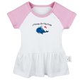thumbnail image 1 of I Whaley Love My Daddy Funny Dresses For Baby, Newborn Babies Skirts, Infant Princess Dress, 0-24M Kids Graphic Clothes (Pink Raglan Dresses, 6-12 Months), 1 of 5