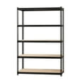 thumbnail image 5 of Iron Horse 2300 Riveted Steel Shelving 5-Shelf Unit, 18D x 48W x 72H, Black, 5 of 9