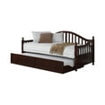 thumbnail image 2 of Dan Ryan Arched Back Twin Daybed with Trundle Cappuccino, 2 of 3