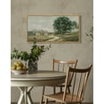 thumbnail image 4 of Drsoum Vintage Wall Art Rustic Country Road Landscape Painting Retro Countryside Scenery Farmhouse Kitchen Living Room Decor 8x16in Natural Framed, 4 of 8