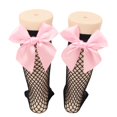 thumbnail image 3 of Chaussettes Résille pour Femmes Chaussettes Hautes en Maille Bas de Mode avec Noeud en Satin, 3 of 6