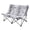 Gray1, variant on WTVIDAS Double Beach Chair with Canopy Shade Oversized Camping Chairs with Cup Holder Cooler Bag Folding Loveseat Chairs for Camping Beach Lawn