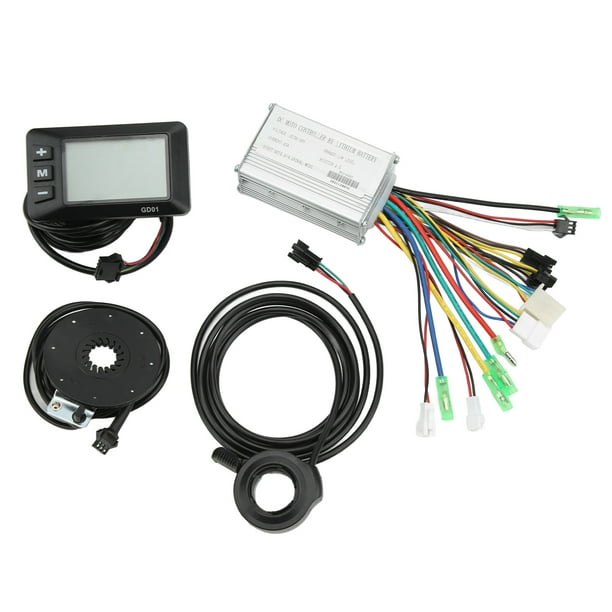 Controlador de motor de bicicleta, kit de conversión de bicicleta eléctrica resistente con carcasa de metal de 36V 48V para motor de 350W Deportes Ecomeon no