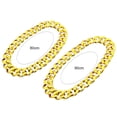 thumbnail image 6 of SmartBy Men Necklace Big Chain Hip Hop Resin Exaggerated Geometric Choker Necklace for Cocktail Party, 6 of 7