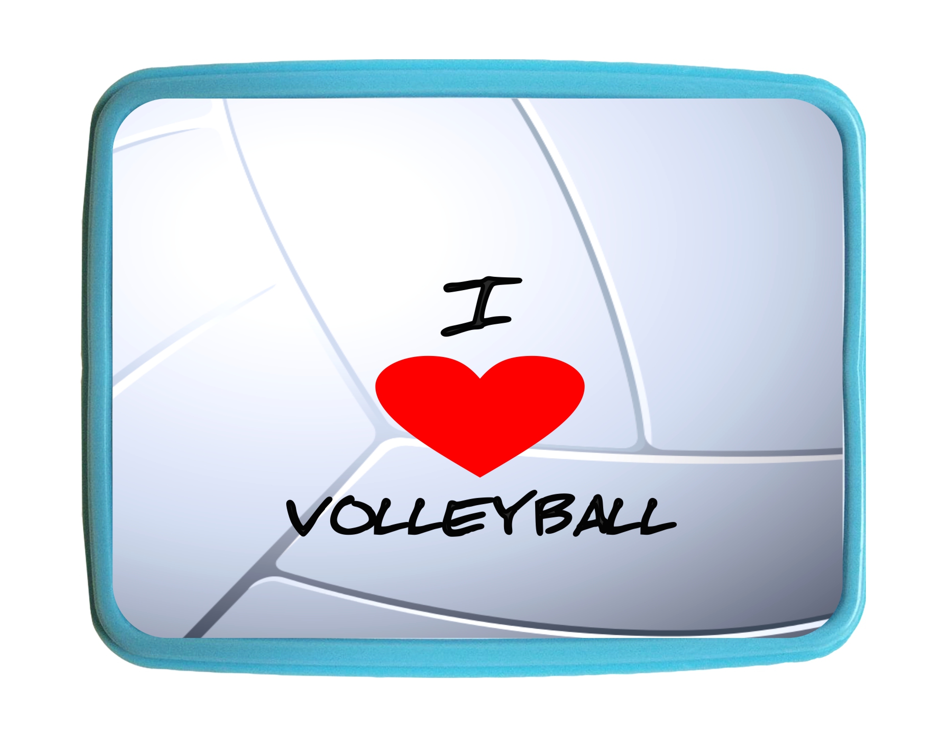 Sports I Love Volleyball Kids Bento Lunch Box with 3 Compartment Food