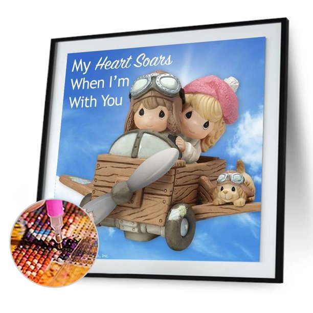 Cuadros Decorativos 5D DIY Diamond Painting Kits Full Square Drill Precious Moments Doll Art (FF569) Ehuebsd embutido en tela