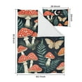 thumbnail image 5 of Mushrooms Butterflies Moon Pattern Duvet Cover and Pillowcase Set for Single Bedding, Bedroom Accessories for Kids Teens, 5 of 5