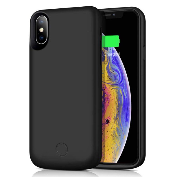For Apple IPhone XS Max External Battery Backup Case Charger Power Bank