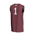 thumbnail image 3 of Unisex GameDay Greats #1 Maroon Montana Grizzlies Lightweight Basketball Fashion Jersey, 3 of 4