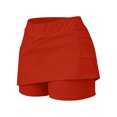 thumbnail image 6 of Athletic Skorts for Women High Waist Tummy Control Golf Tennis Skirts Summer Causal Solid Shorts with Pockets, XL, 6 of 7