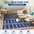 thumbnail image 2 of Danolapsi Waterproof Outdoor Rug,8x10ft Plastic Straw Rug for RV Camping,Large Floor Mat and Rug for Outdoors,Outside Carpet,Outside Outdoor Area Rug for Rv,Deck,Camper,Picnic, 2 of 6