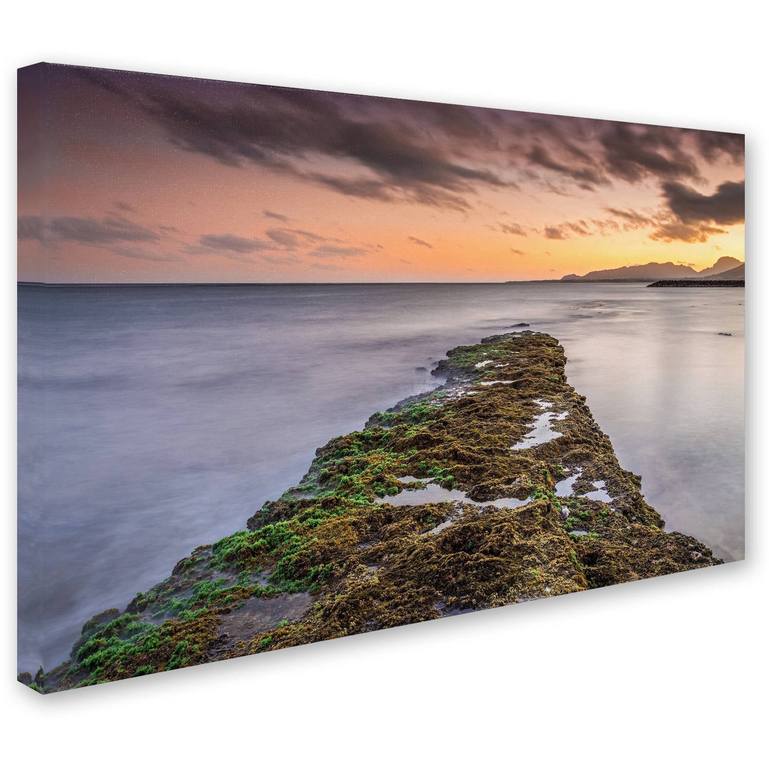 Trademark Fine Art 'Sunset Reef' Canvas Art by Pierre Leclerc