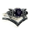 thumbnail image 4 of Rings for Women Moon Ring Red Amethyst Ring Moon Jewellery Gifts for Women Womens Valentine's Day Gifts Clearance, 4 of 9