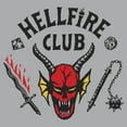 thumbnail image 2 of Netflix Men's Stranger Things Welcome to the Hellfire Club Sweatshirt Athletic Heather Small, 2 of 4