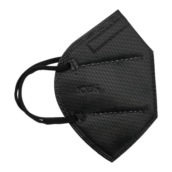 KN95 Protective Face Masks (Black, 50 Count) - Comfortable Ear Loop Respirators for Dust, Pollen, and Airborne Particles