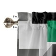 thumbnail image 6 of Geometric Emerald Green Solid Abstract Curtain Home Decoration Living Room Short Curtains Window Treatments For Kitchen Bedroom, 6 of 6