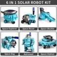 thumbnail image 2 of Juguetes ensamblados de bricolaje, seis en uno, autoinstalable, bloques de construcción solares espaciales, automóvil, robot inteligente 6 en 1, 2 of 5