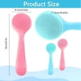 thumbnail image 2 of RAGUPEL 2026 New Silicone Manual Facial Cleansing Brush Handheld Face Scrubber Soft Bristles Waterproof Exfoliating Face Brush Face Cleaning Scrubber for Blackheads Makeup Residues Removal, 2 of 7