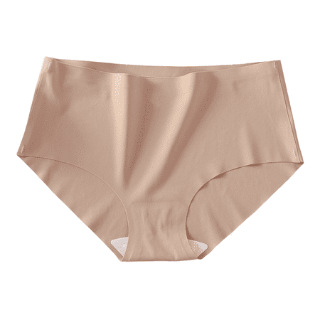 Fulorrnie Underwear for Women Comfort Thong Seamless No Show Panties Waistband Stretchable Moisture Wicking Panty  Rose Gold  L
