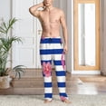 thumbnail image 5 of Vsdgher Pink Flamingo Print Mens Pajama Pants Sleep & Lounge Pants, PJ Bottoms With elastic waistb and Pockets, 5 of 5