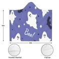 thumbnail image 3 of Wearable Blanket,Halloween Ghosts Bats Stars and Boo Hooded Wearable Flannel Blanket for Adults & Teens,Winter Poncho Shawl Wrap Cape Cozy Anti-Pill,50"x60", 3 of 5