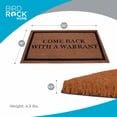 thumbnail image 3 of BirdRock Home Come Back with a Warrant Coir Doormat, 18 x 30", 3 of 9
