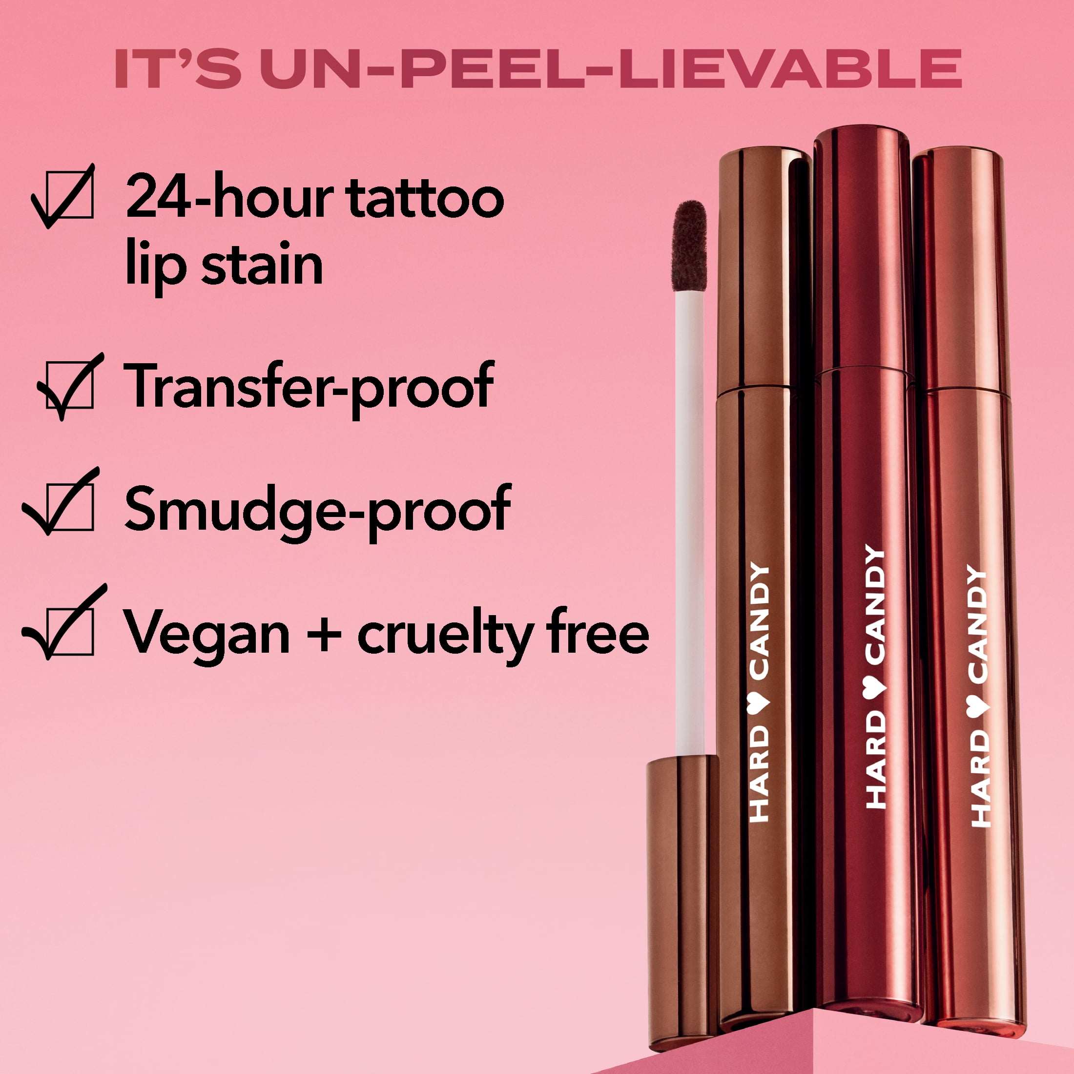 Hard Candy Peel Off Lip Liner Stain, Long Lasting Tattoo Tint, Mocha Ink 5289