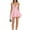 Pink, variant on Musuos Women's Strappy Back Mini Dress Sleeveless Spaghetti Strap Solid Color Flowy Dress Party Dress, Black/Pink