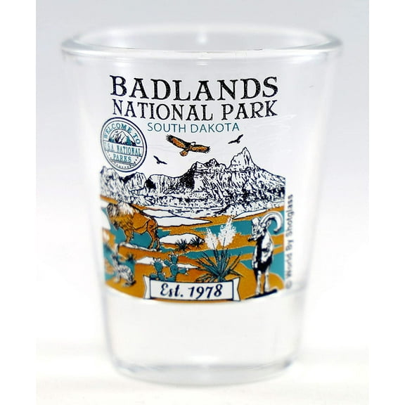 Badlands South Dakota National Park Series Collection Shot Glass