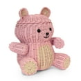 thumbnail image 3 of Pink Bear Rattan Storage Basket with Lid Decorative Home Decor Hand Woven Shelf Organizer Cute Handmade Handcrafted Gift Art Decoration Artwork Wicker, 3 of 6