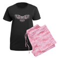 thumbnail image 5 of CafePress - Mystic Owl In Native American Style Pajamas - Women's Short Sleeve Print T-Shirt and Pants Dark Cotton Pajama Set, 5 of 7