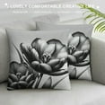 thumbnail image 3 of JEUXUS Short Plush Pillowcase (Universal 1) Life White Flower Lily Printed on Both Sides White, 3 of 5