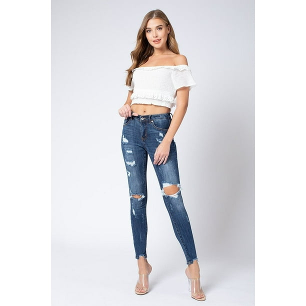 Kancan hotsell jeans distressed