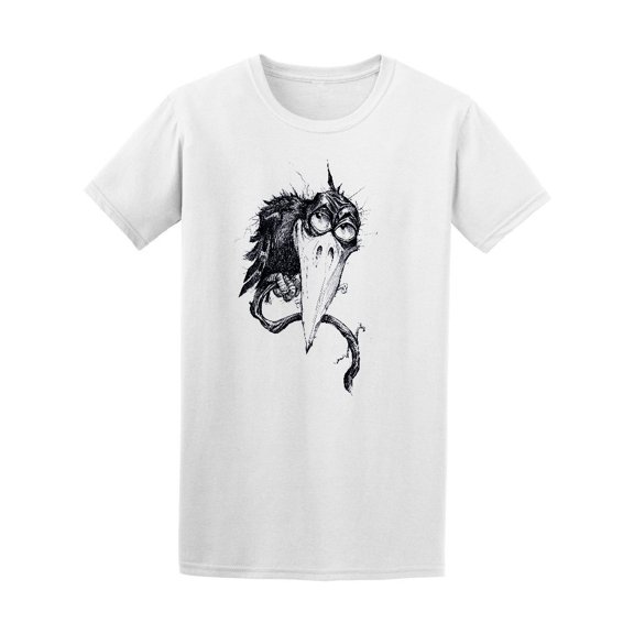 Funny Cute Crow Tee Men's -Image by Shutterstock