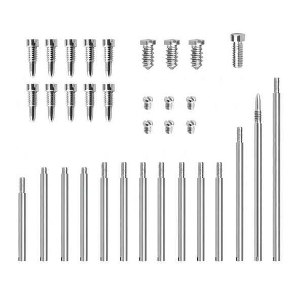 Aellinatey 34 Pcs Clarinet Repair Screws Metal Clarinet Reparing Maintenance Parts Screws