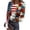 Blue, variant on United States Shirts for Women Flag Print Long Sleeve T-Shirt Knit Slim Round Neck Shirt Patriotic Gift for 250th Anniversary,Blue(M)