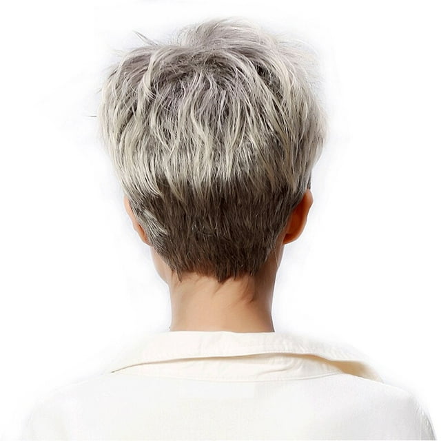 MesaSe PENGXAING WTN Perruque Mode Perruque Droite Pleine Courte Bangs Perruque de Femmes