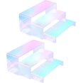 thumbnail image 1 of Jolboldy Acrylic Display Riser, 6 Pcs 9" Rectangular Stands (Iridescent-6pcs), 1 of 8