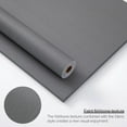 thumbnail image 3 of 24"x393" Grey Grasscloth Peel and Stick Fabric Textured Contact Paper Linen Wallpaper Vintage Matte Frosted Waterproof Flax Wallpaper for Bedroom Bathroom Kitchen (Dark Gray), 3 of 9