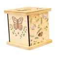 thumbnail image 3 of Alcancía de madera cuadrada, colección de alcancías, contenedor de regalo, estuche organizador para Mariposa, 3 of 9