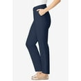 thumbnail image 3 of Woman Within Plus Size Adjustable Waist Straight-Leg Chino, 3 of 5