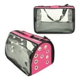 thumbnail image 2 of Small Pet Carrier for Small Dogs and Cats - Waterproof Soft Pet Travel Bag with Meshed Window - TSA Approved Pet Carrier for Cat Travel Bag - 7.9 x 13.8 x 7.9 Inch - Fuschia, 2 of 8