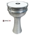 thumbnail image 3 of Zaza Percussion 16'' Turkish Aluminum (Silver) Darbuka Doumbek, Synthetic Head, 3 of 3