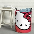 thumbnail image 5 of Hello Kitty Laundry Hamper, Dirty Clothes Hamper Storage Basket for Bathroom Bedrooms, Circular Hamper with Handles, Gifts for Boys Girls Men Women, 5 of 8