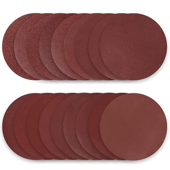 Sanding Discs 180mm Sanding Disc 50 Pieces Sandpaper 40/60/80/100/120/150/180/240/320/400 Grit