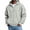 Light Gray#120927UU, variant on Hearthz Mens Zipper Hoodie Green Long Sleeve Drop Shoulder Men's Sweatshirts Oversized Y2k Trendy Streetwear Zipper Hooded Sweatshirt Men