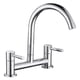 thumbnail image 1 of Kitchen Sink Mixer Tap,2 Hole Kitchen Mixer Tap,Dual Lever Bridge Kitchen Sink Mixer Tap, 1 of 5